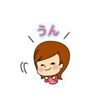 かわいい女の子 スタンプ（個別スタンプ：40）