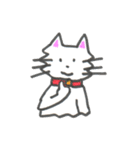 Yのネコ 2  白猫アユム（個別スタンプ：33）