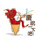 Funny Ice Creamoo No.3 (Chinese)（個別スタンプ：26）