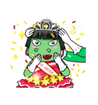 Miss Green (Thai)（個別スタンプ：2）
