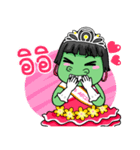 Miss Green (Thai)（個別スタンプ：14）