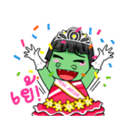 Miss Green (Thai)（個別スタンプ：22）