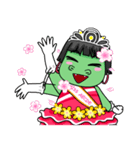 Miss Green (Thai)（個別スタンプ：39）