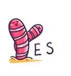 My friends is earthworm（個別スタンプ：37）