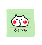 白ネコの置手紙スタンプ（個別スタンプ：13）