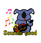 8 colors koala Sticker English（個別スタンプ：1）