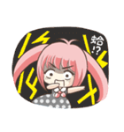 Girl with a small rabbit natural to stay（個別スタンプ：28）