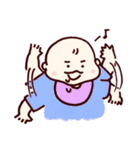 おとうしゃんの帰りを待つあかちゃん（個別スタンプ：4）