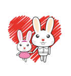 Cute little rabbits 2（個別スタンプ：6）