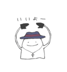 おしゃれおばけくん（個別スタンプ：34）