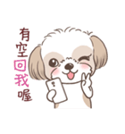 King ＆ Bow 2 (Lovely Shih Tzu)（個別スタンプ：1）