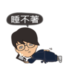 The boy wearing glasses loves winter（個別スタンプ：26）