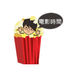 The boy wearing glasses loves winter（個別スタンプ：27）
