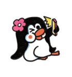 Playing together with the fat Penguin ！（個別スタンプ：9）