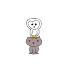Dance with owl（個別スタンプ：18）