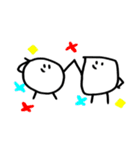 しかくくてまるいいきもの。2（個別スタンプ：40）