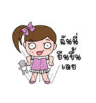 TuayFoo : little girl in dotted dress（個別スタンプ：24）