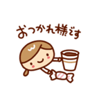 ていねい敬語・女子スタンプ（個別スタンプ：21）