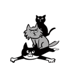 Three Crazy Cats（個別スタンプ：34）