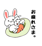 感情表現豊かなうさぎ1（個別スタンプ：8）