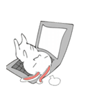 感情表現豊かなうさぎ1（個別スタンプ：39）