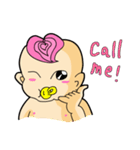 Pink Hair Baby 2（個別スタンプ：4）