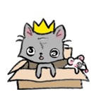 Cat in a box. Cat in a Fort. I（個別スタンプ：5）