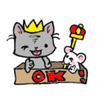 Cat in a box. Cat in a Fort. I（個別スタンプ：6）