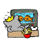 Cat in a box. Cat in a Fort. I（個別スタンプ：13）