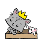 Cat in a box. Cat in a Fort. I（個別スタンプ：15）