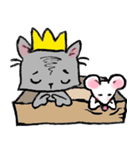 Cat in a box. Cat in a Fort. I（個別スタンプ：28）