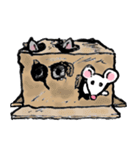 Cat in a box. Cat in a Fort. I（個別スタンプ：29）