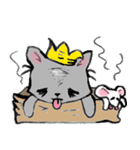 Cat in a box. Cat in a Fort. I（個別スタンプ：35）