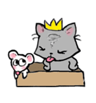 Cat in a box. Cat in a Fort. I（個別スタンプ：39）