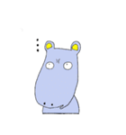 魂の抜けたカバ（個別スタンプ：18）