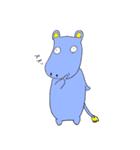 魂の抜けたカバ（個別スタンプ：23）