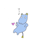 魂の抜けたカバ（個別スタンプ：37）