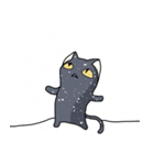 冬黒猫（個別スタンプ：30）