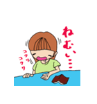 神戸のたれ目女子（個別スタンプ：6）