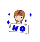 神戸のたれ目女子（個別スタンプ：25）
