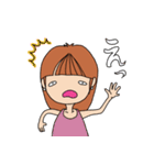 神戸のたれ目女子（個別スタンプ：28）