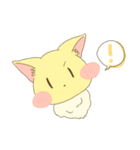 もふもふきつねさんの日常スタンプ（個別スタンプ：1）
