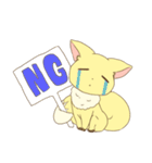 もふもふきつねさんの日常スタンプ（個別スタンプ：4）