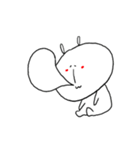 鼻の長いうさぎさん（個別スタンプ：1）