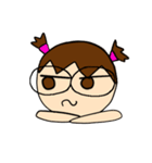 Point of View: The Glasses Girl（個別スタンプ：24）