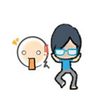 Behind The Glasses（個別スタンプ：3）