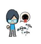 Behind The Glasses（個別スタンプ：14）