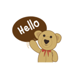 My little bear (MheeNao English version)（個別スタンプ：3）