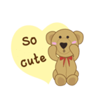 My little bear (MheeNao English version)（個別スタンプ：5）