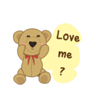 My little bear (MheeNao English version)（個別スタンプ：10）